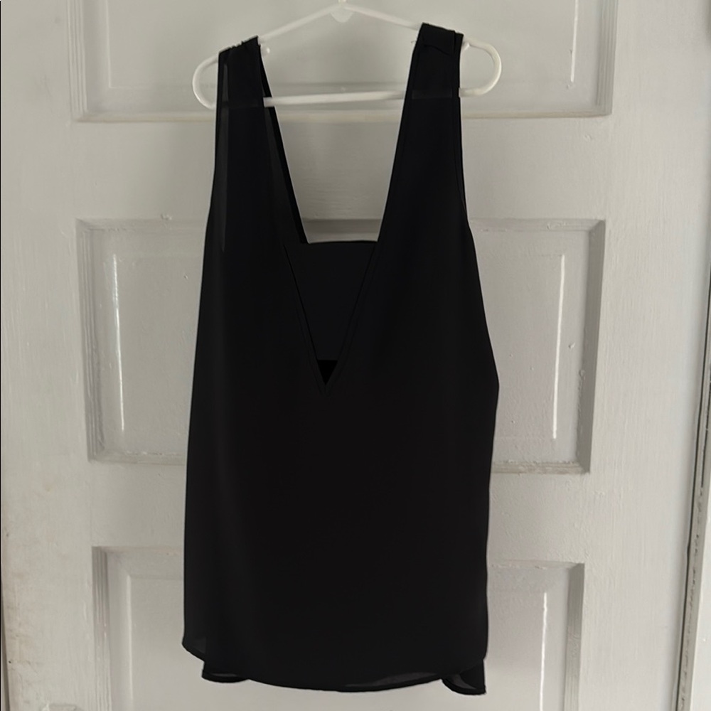 Express Black Asymmetrical Sleeveless Tank Top